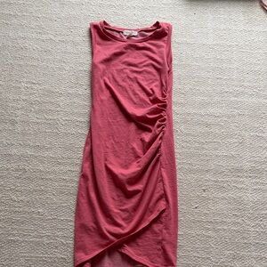 Treasure & Bond Asymmetrical Coral Dress